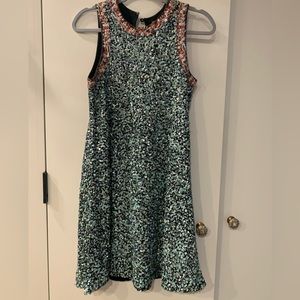 NWT Anthropologie Varun Bahl Robin’s Egg Blue Sequin Embroidered Dress 2